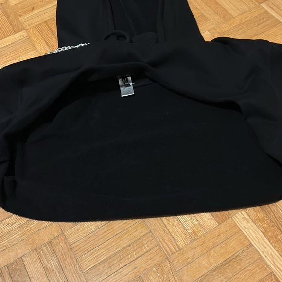 Current  Mood Black Hoodie with Silver Chain Detail - Picture 11 of 12